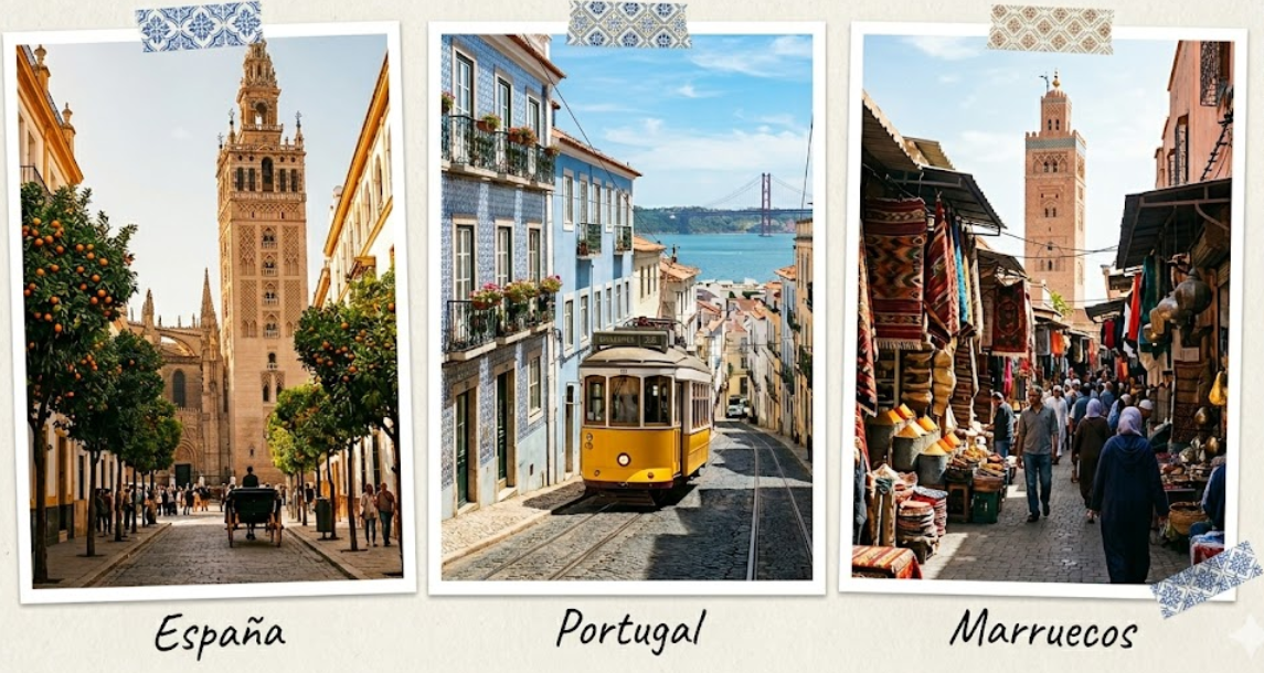 España, Portugal y Marruecos